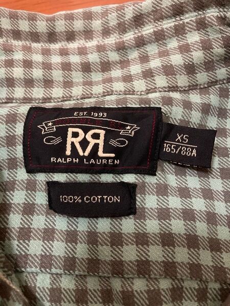 RRL ダブルアールエル RALPH LAUREN ラルフローレン ボタンシャツ XS
