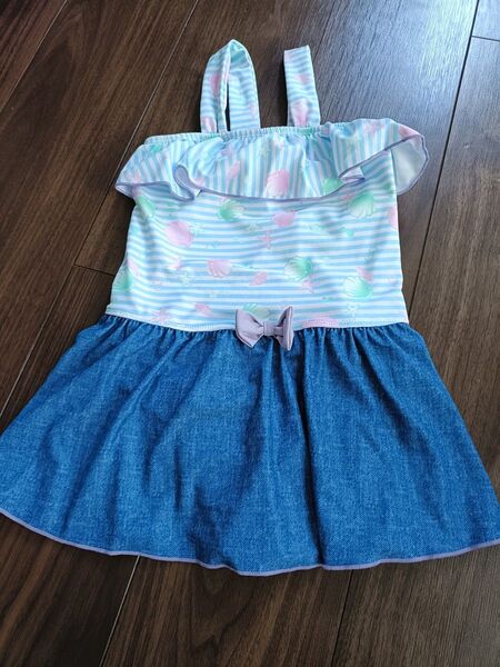 女の子ワンピース水着 しまむら 130cm