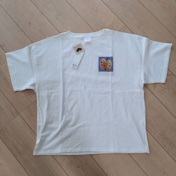 新品タグ付きGUグラフィックオーバーサイズTシャツ5分袖Lサイズ