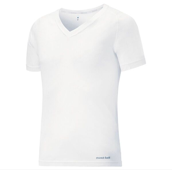 mont-bell コアスパン Vネック Tシャツ L モンベル