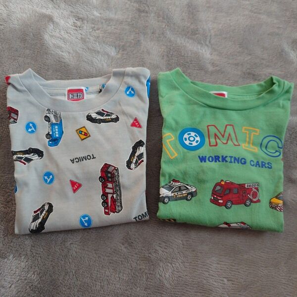 美品 トミカ 半袖Tシャツ 2枚セット 100cm 男の子