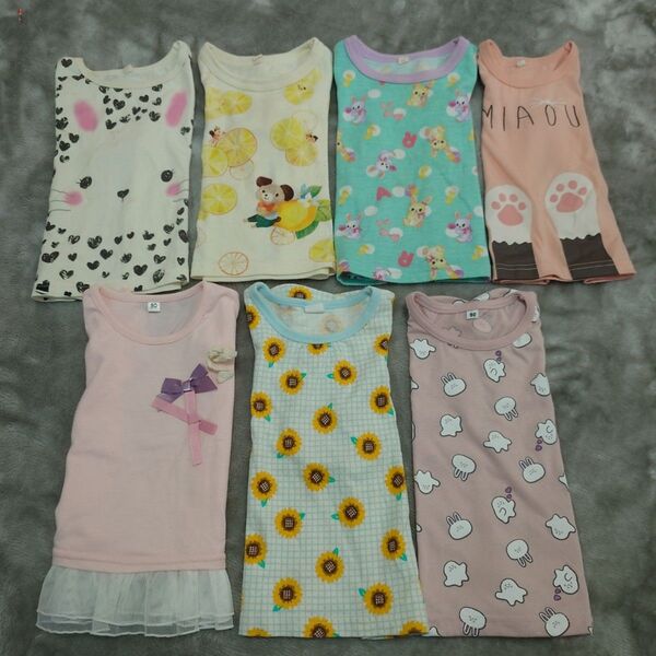 女の子 半袖トップス 7枚 まとめ売り 90 キッズ 夏服