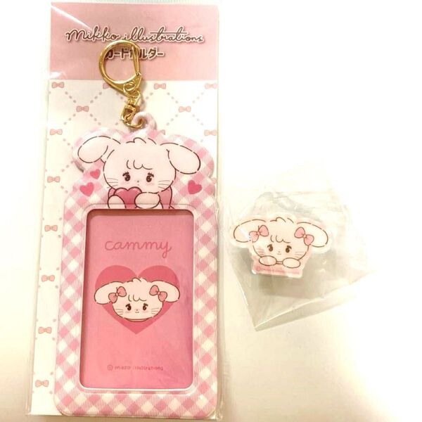 mikko illustrations PVCカードホルダー トレカケース キャミー キーホルダー ノベルティ おまけ付き