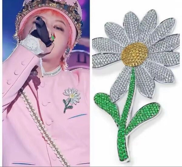 デイジー ブローチ 花 アクセサリー G-DRAGON ジヨン BIGBANG