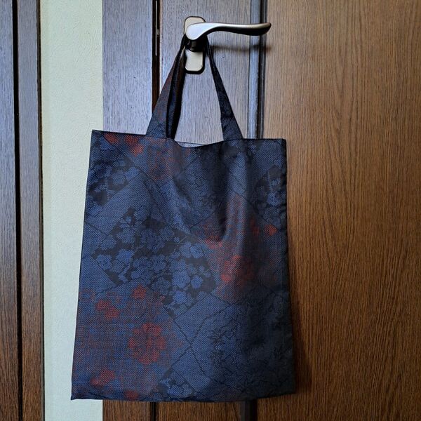 ★ 着物リメイク/ハンドメイド/大島紬/トートバック/エコバック/一点もの ★手提げバックセカンドバックお買い物バック