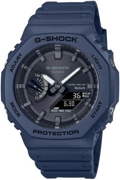CASIO G-SHOCK Gショック ソーラー スマートフォンリンク アナデジ GA-B2100-2A ネイビー 逆輸入品