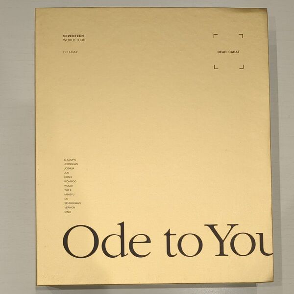 SEVENTEEN WORLD TOUR 'ODE TO YOU' Blu-ray ※トレカ無し