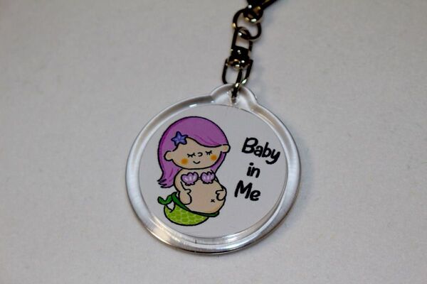 マタニティマーク キーホルダー Baby in Me