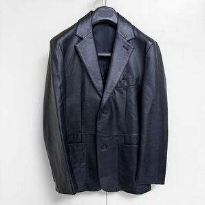 MIERU「ミエル」羊革レザー テーラード ジャケット・イタリア製革使用【L】