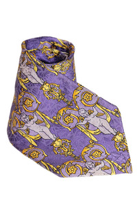 希少レア　当時物　GIANNI　ジャンニ　VERSACE　ヴェルサーチ　超美品　ベルサーチ　vintage　ヴィンテージ　ネクタイ　王族　天使 スーツ