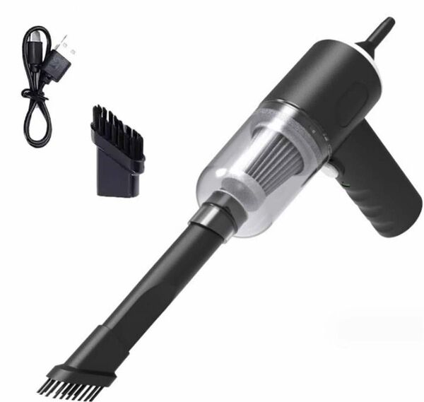 車用/家庭用小型 強力吸引 ワイヤレス掃除機 コードレス USB ハイパワー 電動 軽量 ハンディークリーナー 強力 充電式
