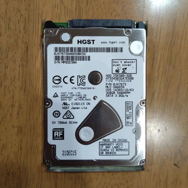 HGST 2.5インチ 320GB ハードディスク ノートパソコン用 HDD