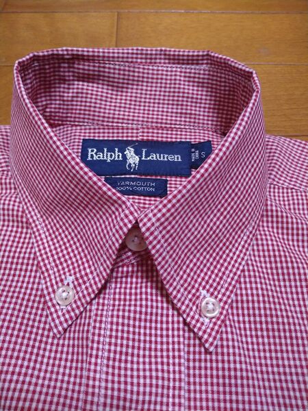 ラルフローレン RALPH LAUREN 長袖ボタンダウンシャツ ギンガムチェック M