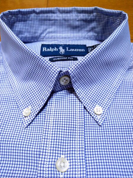 ラルフローレン RALPH LAUREN 長袖ボタンダウンシャツ チェック L