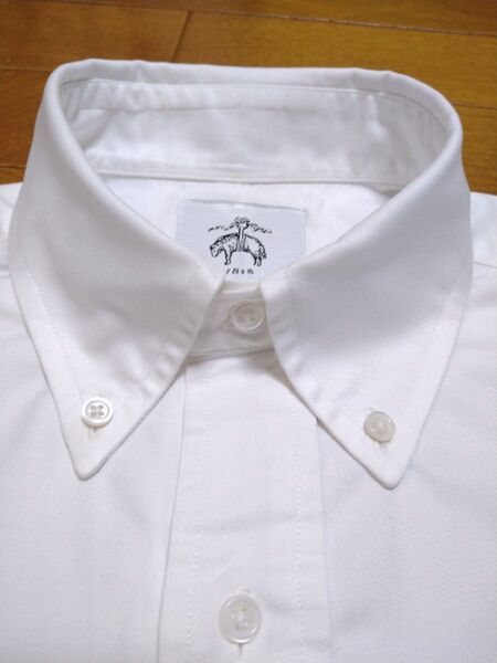 【レア】ブルックスブラザーズ Brooks Brothers ブラックフリース 半袖ボタンダウンシャツ ホワイト M