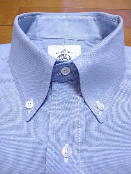 【レア】ブルックスブラザーズ Brooks Brothers ブラックフリース 半袖ボタンダウンシャツ ライトブルー M