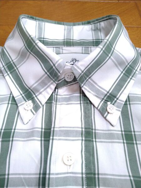 【レア】ブルックスブラザーズ Brooks Brothers ブラックフリース 長袖ボタンダウンシャツ グリーンチェック S