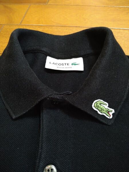 ラコステ LACOSTE 半袖ポロシャツ ブラック S