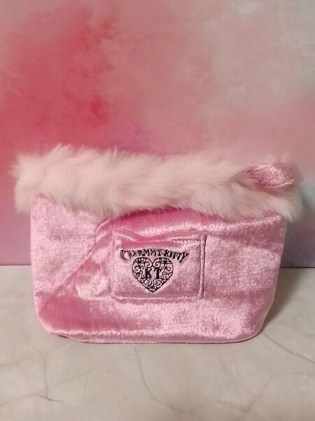 超希少 レア CHARMMY KITTY ミニバッグ ピンク ファー トートバッグ サンリオレトロ