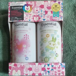 エッセンシャルプレミアムうるおいバリアシャンプー&コンディショナーセット シルキー&スムース