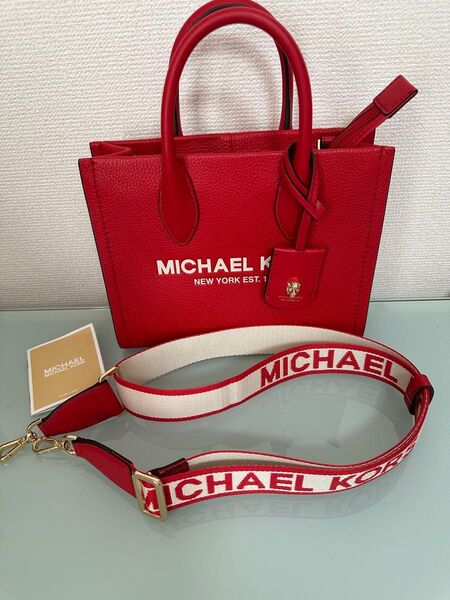 MICHAEL KORS ショルダーバッグ 2024モデル 幸運 龍チャーム付き ハンドバッグ マイケルコース 2WAY