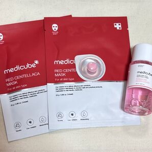 medicube メディキューブ PDピンクCSトナー 50ml RED CENTELLACA MASK 2枚 PDRNカプセル