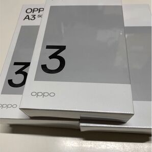OPPO A3 5G 6.7インチ メモリー4GB ストレージ128GB ブラック2 パープル3 計5台 ワイモバイル まとめ売り