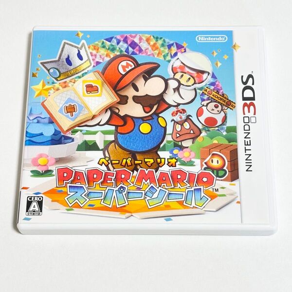 3DS ペーパーマリオ スーパーシール マリオ ソフト カセット 任天堂