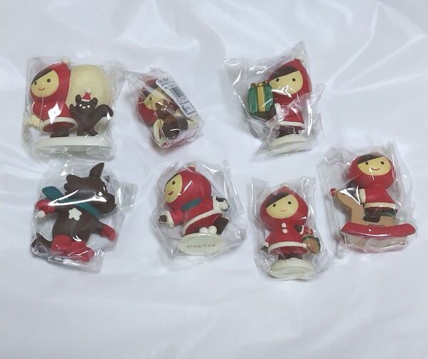 (未使用) オトギッコ クリスマス7種 赤ずきんマスコットセット decole デコレ Otogicco フィギュア