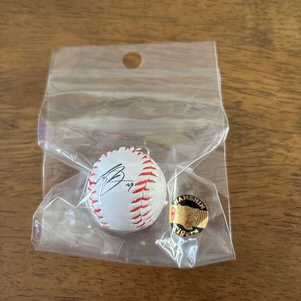 阪神タイガース ガチャガチャ ミニサインボールキーホルダー 大竹耕太郎