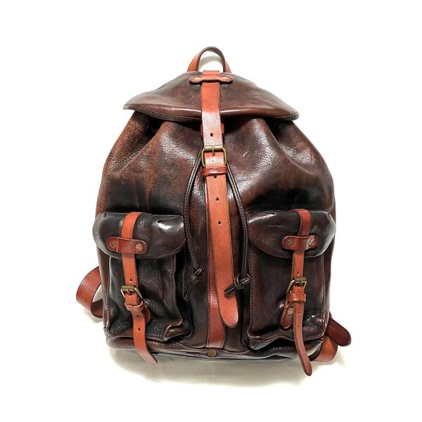 RRL RILEY LEATHER RUCKSACK イタリア製
