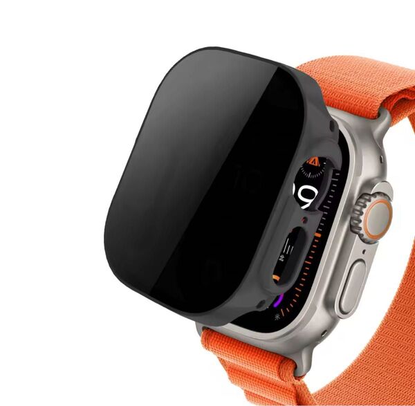 アップルウォッチ 強化ガラス + プライバシーケース Apple Watch 40 mm シリーズ SE 6 8 7 9