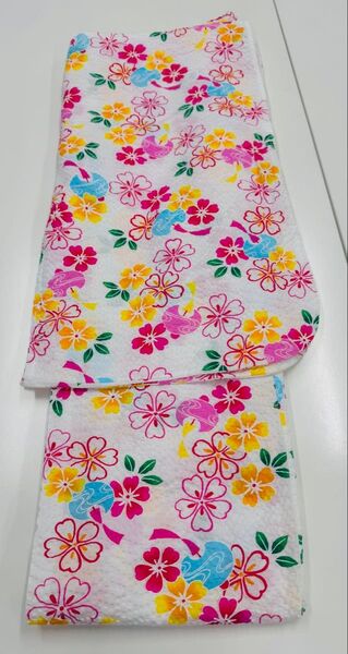 子ども用浴衣 花柄 マルチカラー 7~8歳用