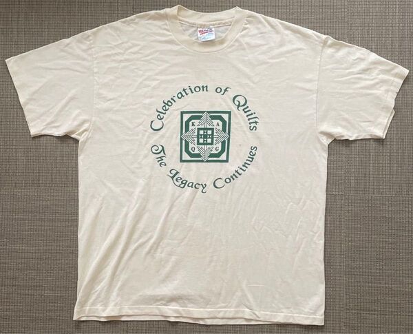 ★90s USA製 Hanes KAQG キルト祭典 非営利団体 オフィシャルT