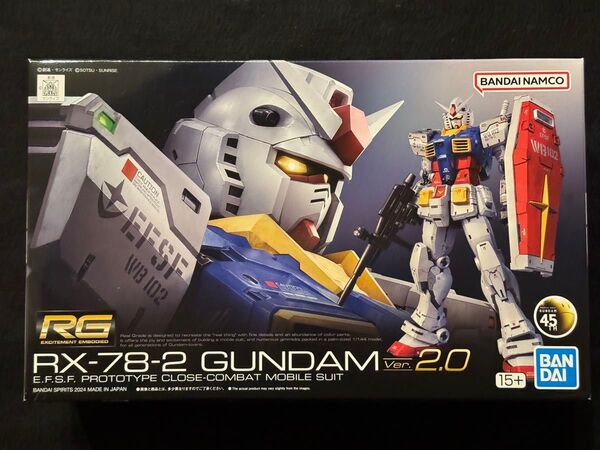 新品未使用 RG 1/144 RX-78-2 ガンダム Ver.2.0 機動戦士ガンダム バンダイ ガンプラ