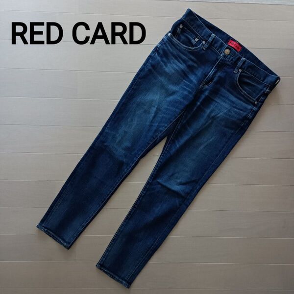 1960 RED CARD レッドカード Aniversary 26403 スキニーデニム 日本製 size27 ダメージ加工