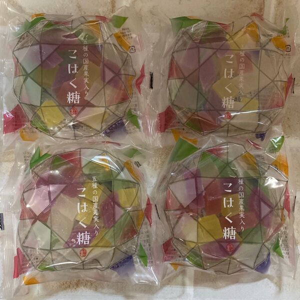 こはく糖 五種の国産果実入り シャインマスカット 巨峰 白桃 あまおう苺 ゆず