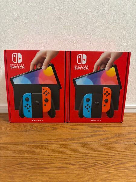 Nintendo switch 本体 有機EL ネオンブルー ネオンレッド 2個セット