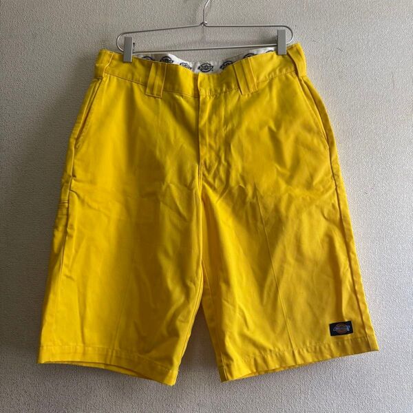 ディッキーズ ルーズフィット ハーフパンツ ショートパンツ イエロー W30 Dickies