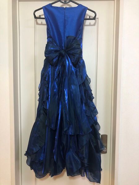 キッズドレス140 ブルー 青色 ピアノ発表会・コンクール 演奏会 結婚式