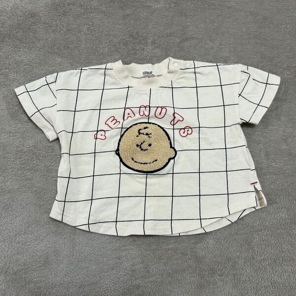 チャーリーブラウン半袖Tシャツ80サイズ
