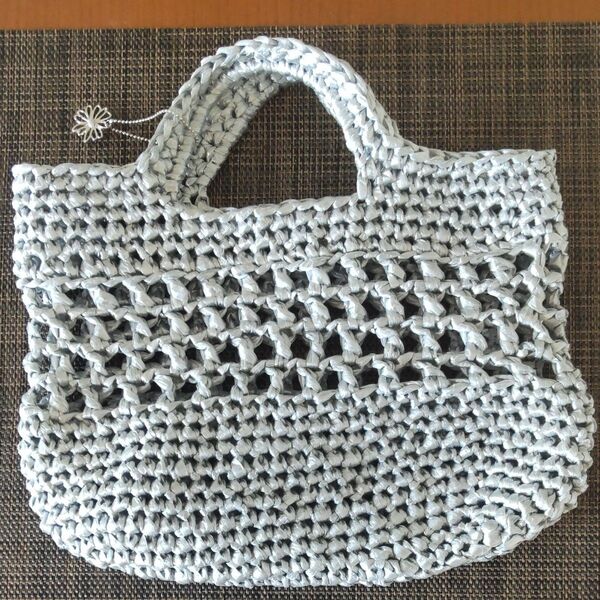 ハンドメイド トートバッグ スズランテープ