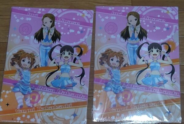 アイドルマスター ミリオンライブ クリアファイル 水瀬伊織 松田亜利沙 高槻やよい 2枚