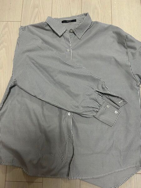 レディース トップス シャツ ブラウス ストライプシャツ Lサイズ 美品