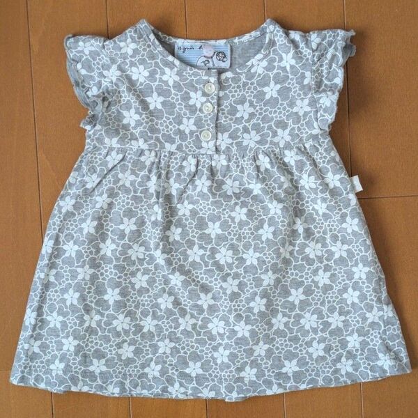 アニエスベー agnes b. ワンピース ベビー服 70cm ハーフバースデー 女の子 夏服 スカート