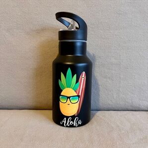 【新品未使用品】ステンレスボトル 350ml ハワイアン柄
