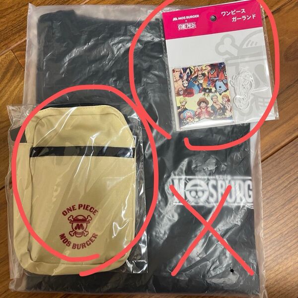 新品モスバーガー ワンピースガーランド ミニショルダーバッグ 2点セットTシャツなし