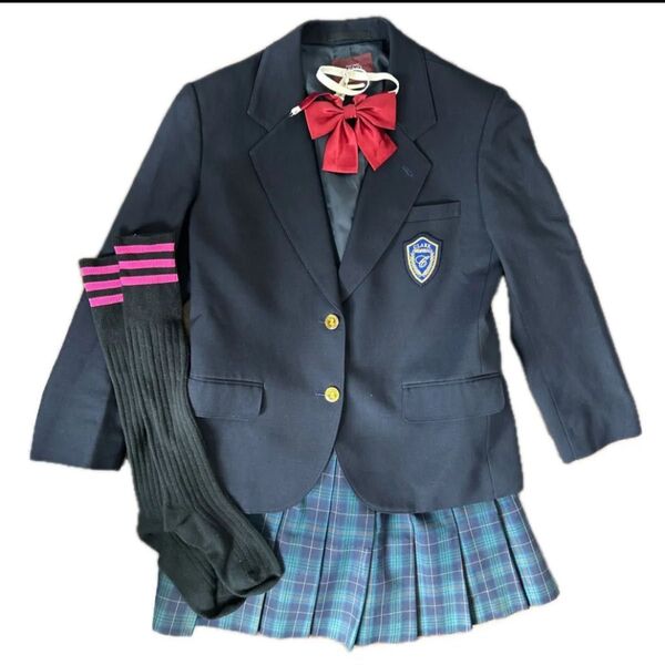 制服 ブレザー 制服 リボン チェックスカート 高校 学生服