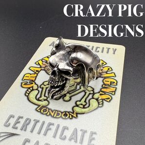 【極美品】CRAZY PIG LUCIFER SKULL RING