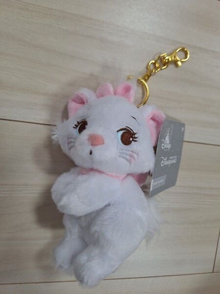 【新品】マリー ぬいぐるみ キーホルダー/香港ディズニー